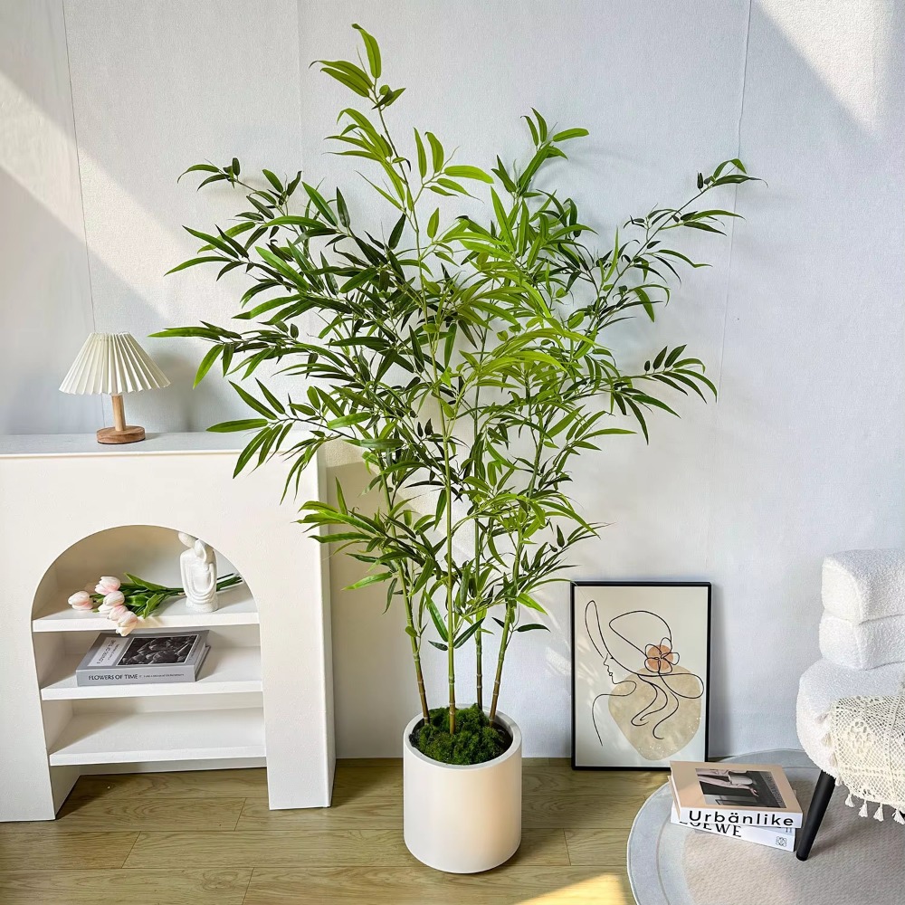 Kunstmatige Groene Bamboe PU + - Ficus Lyrata Tree recensie en prijs