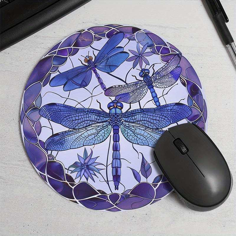 Ronde muismat met paars libell - Tradescantia Purple recensie en prijs