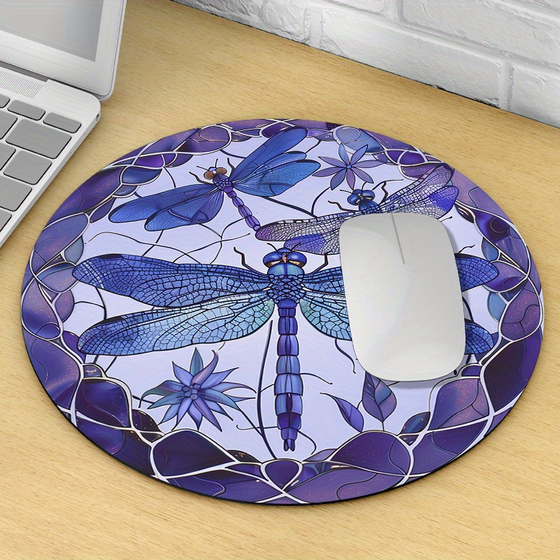 Ronde muismat met paars libell - Tradescantia Purple recensie en prijs